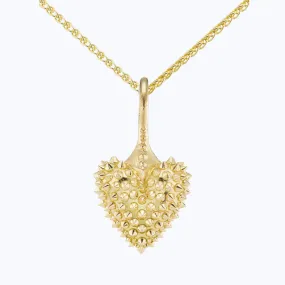 Pierce Your Heart Mini Gold Heart Necklace