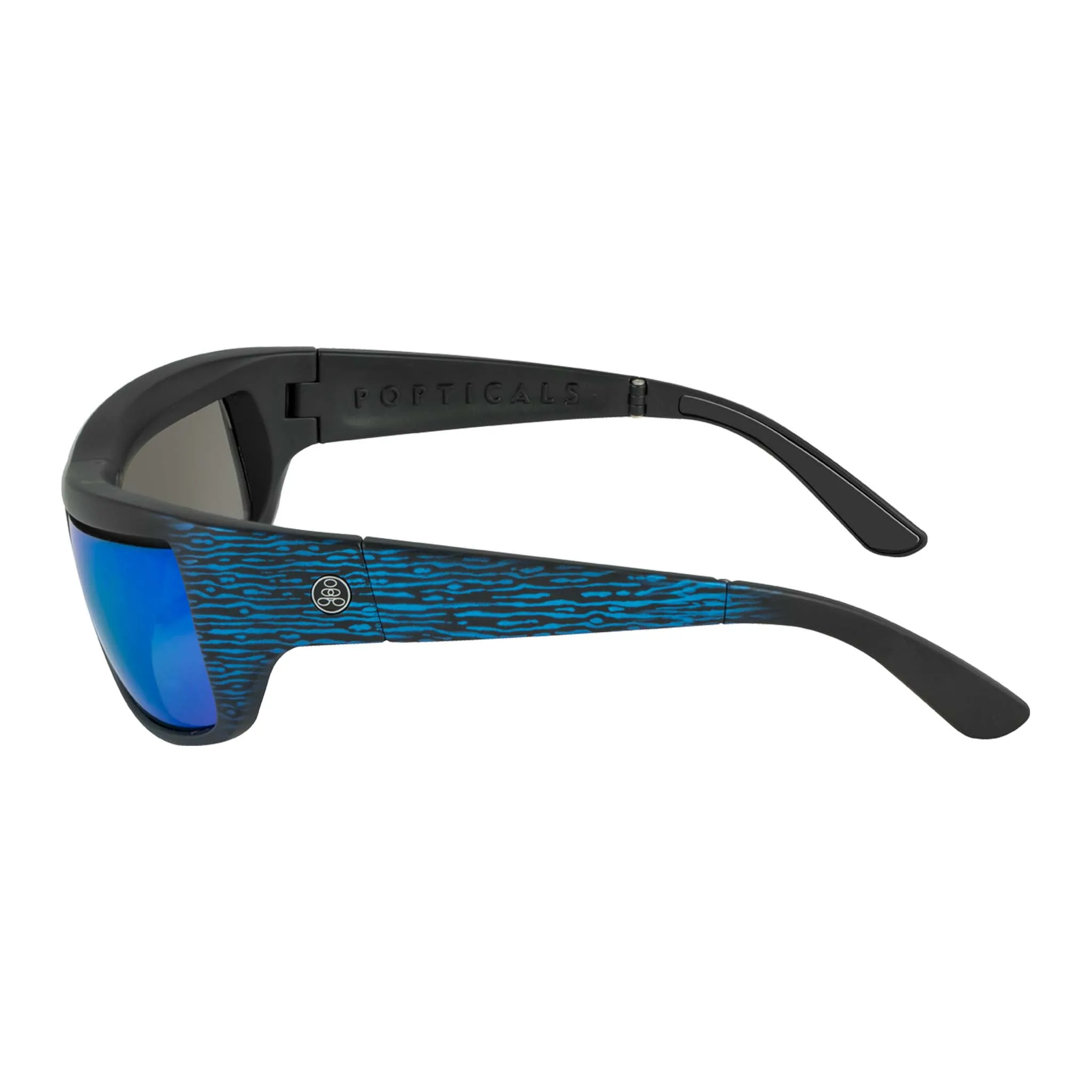 POPH2O | Polarized, Matte Blue/Black Wood, Blue Mirror