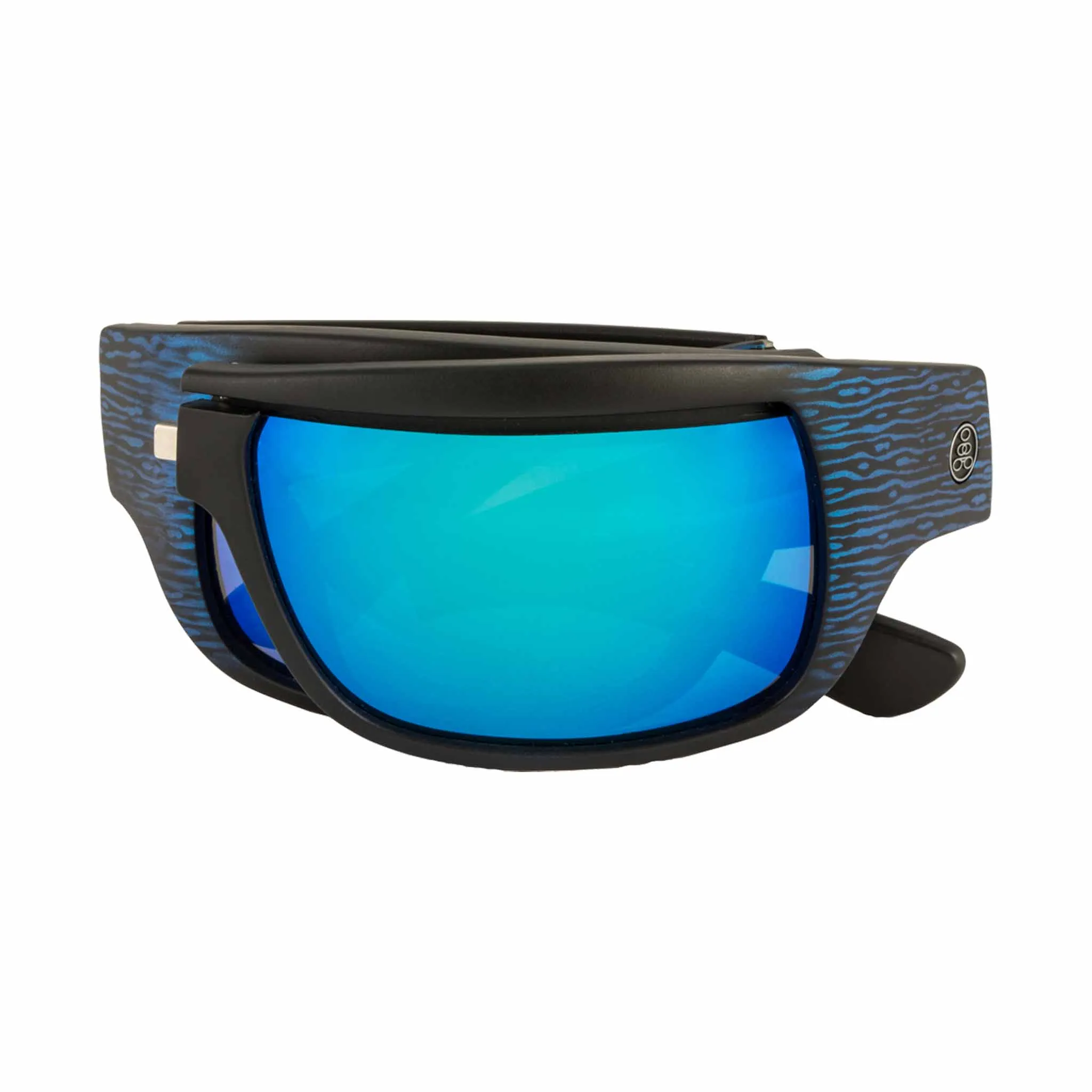 POPH2O | Polarized, Matte Blue/Black Wood, Blue Mirror