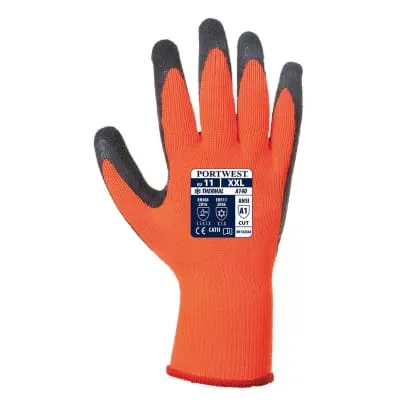 Portwest Builders Thermal Grip Glove Gripper Glove - Latex-A140