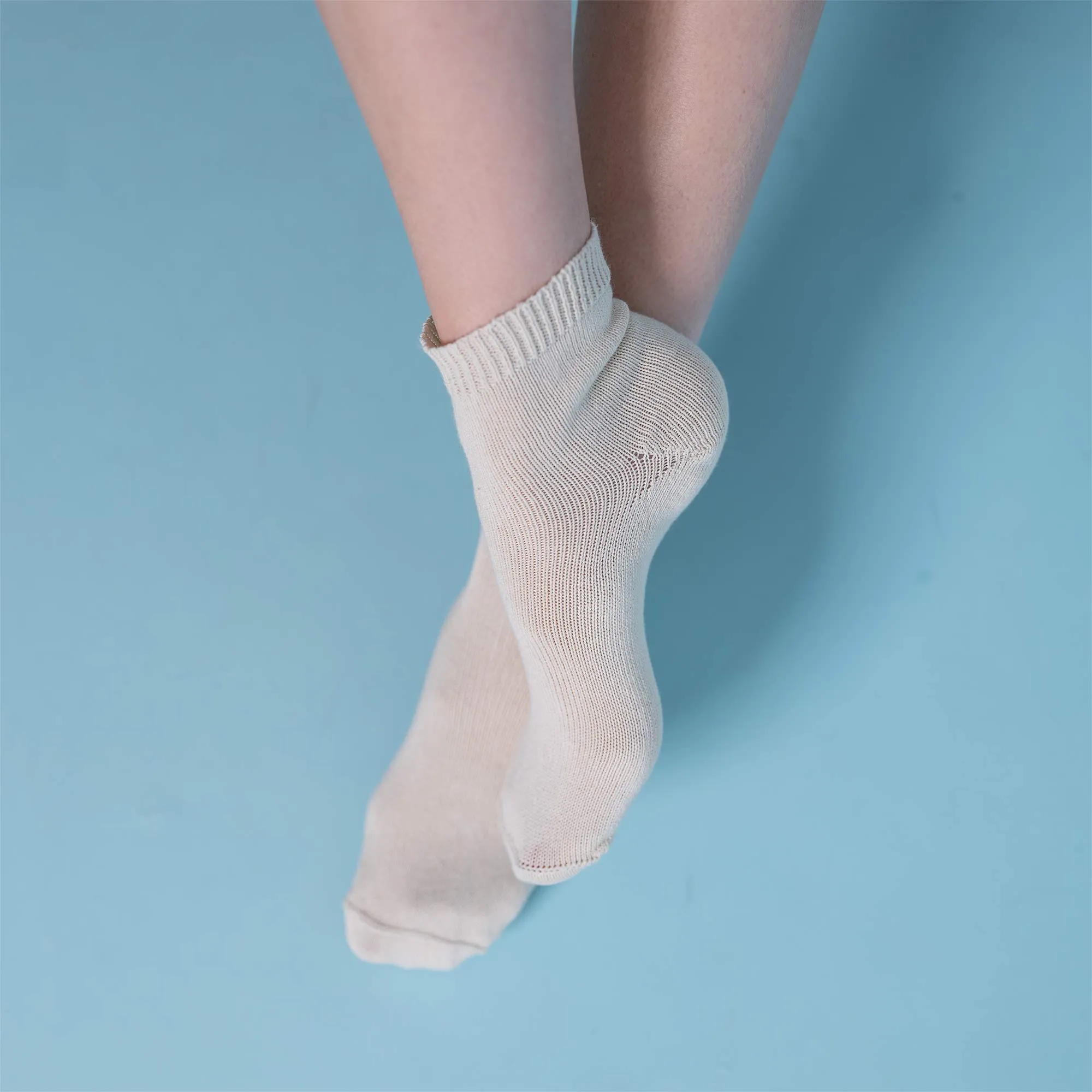 PUREMEADOW Elastic-free 100% Organic Cotton Socks (No Latex, No Polyester, No Polyamide, No nylon, No Synthetics) (100% Biodegradable)