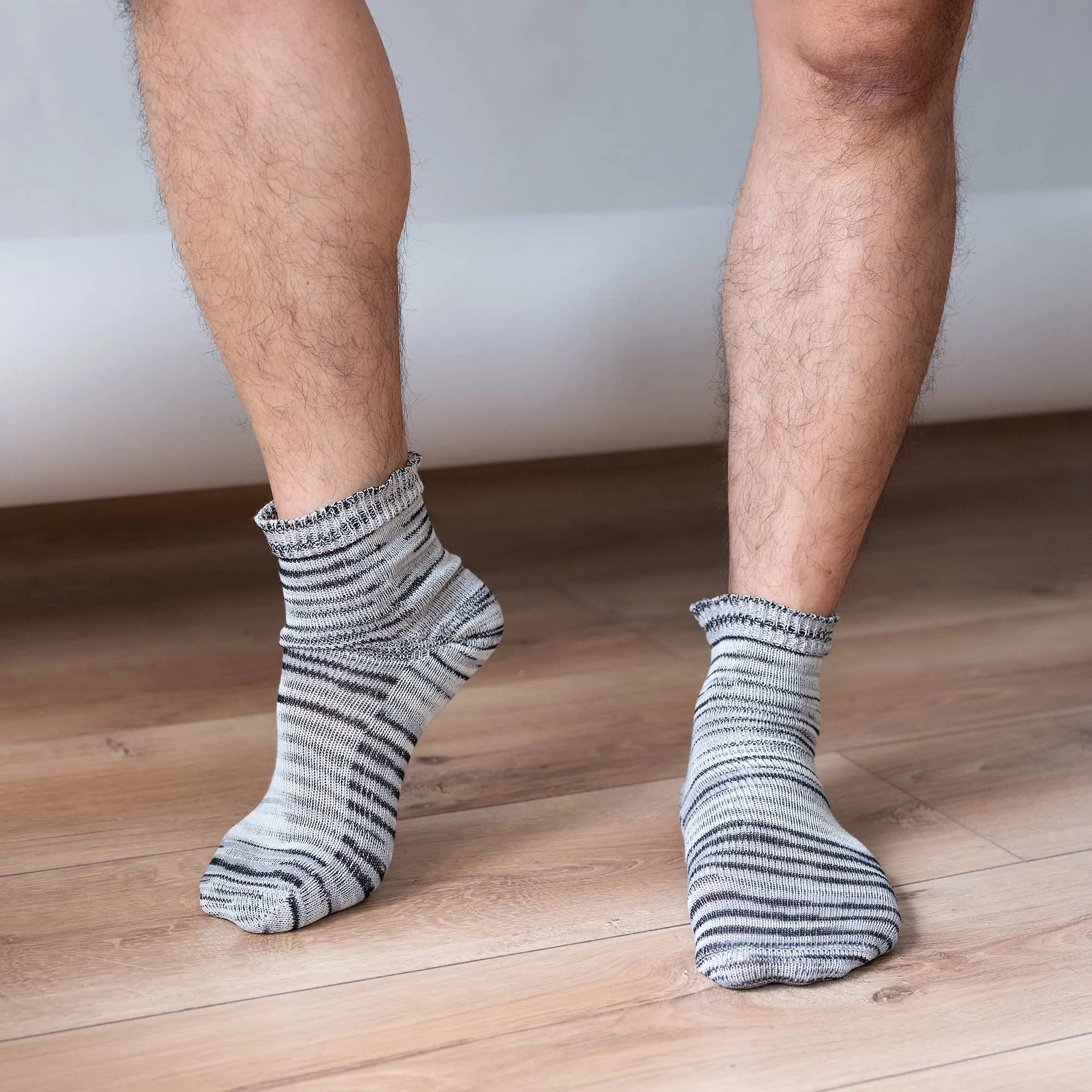 PUREMEADOW Elastic-free 100% Organic Cotton Socks (No Latex, No Polyester, No Polyamide, No nylon, No Synthetics) (100% Biodegradable)