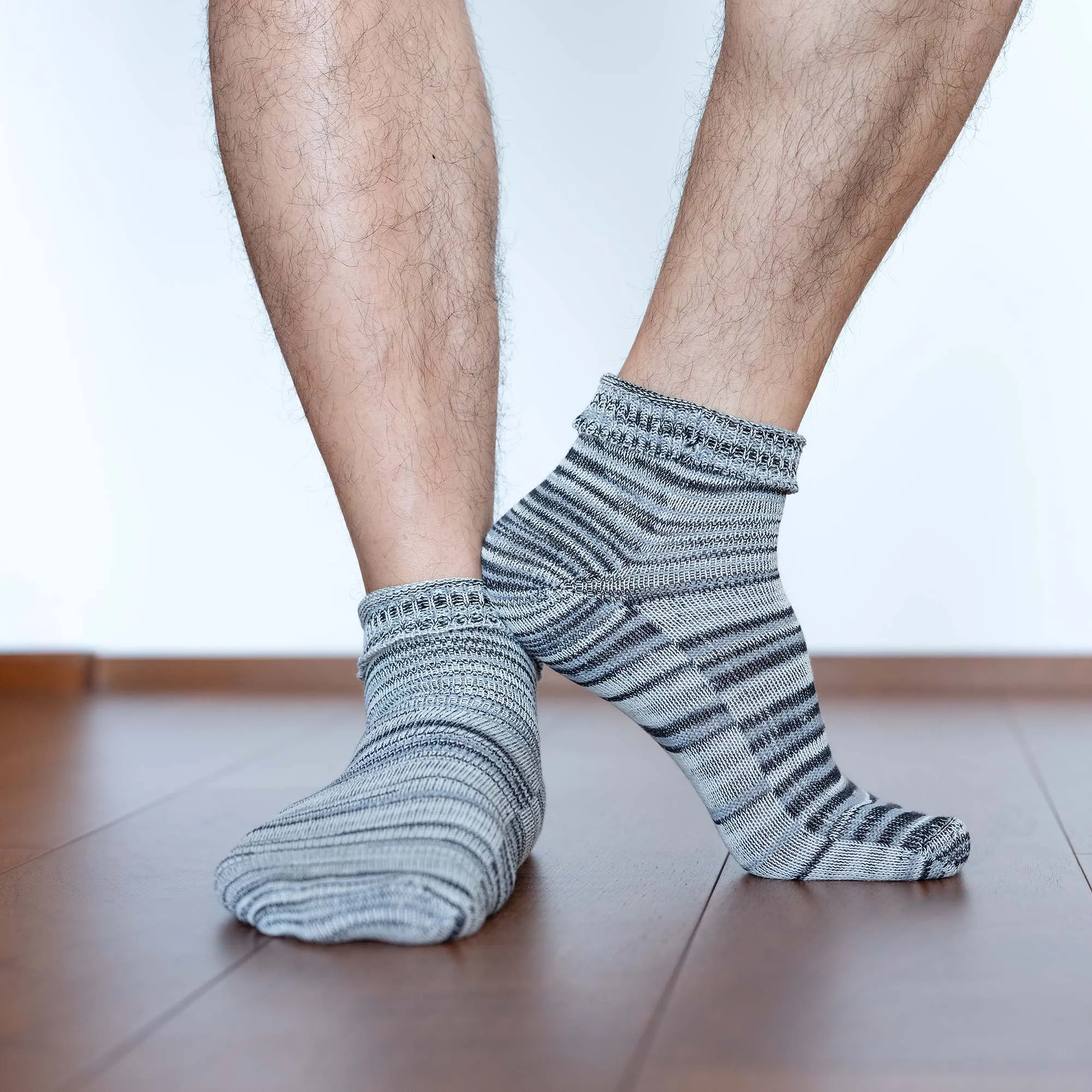 PUREMEADOW Elastic-free 100% Organic Cotton Socks (No Latex, No Polyester, No Polyamide, No nylon, No Synthetics) (100% Biodegradable)