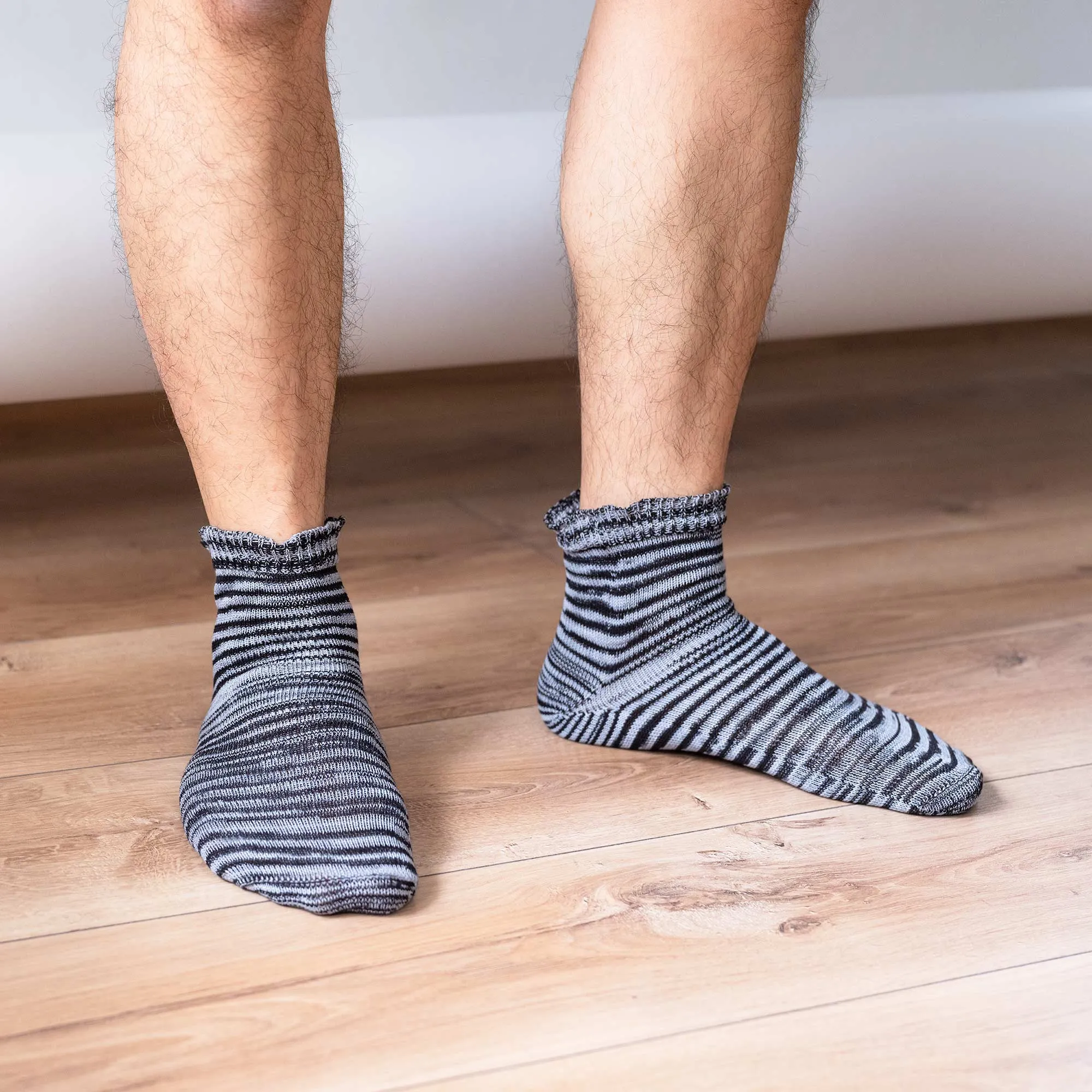 PUREMEADOW Elastic-free 100% Organic Cotton Socks (No Latex, No Polyester, No Polyamide, No nylon, No Synthetics) (100% Biodegradable)