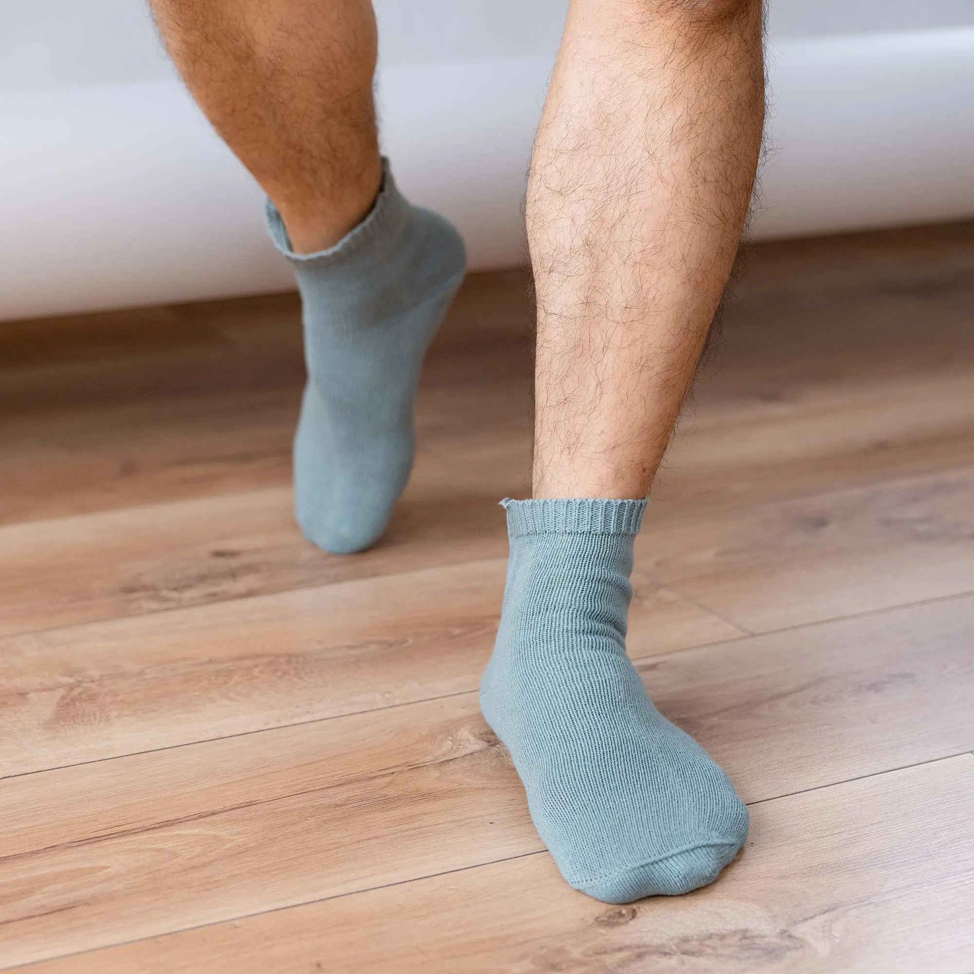 PUREMEADOW Elastic-free 100% Organic Cotton Socks (No Latex, No Polyester, No Polyamide, No nylon, No Synthetics) (100% Biodegradable)