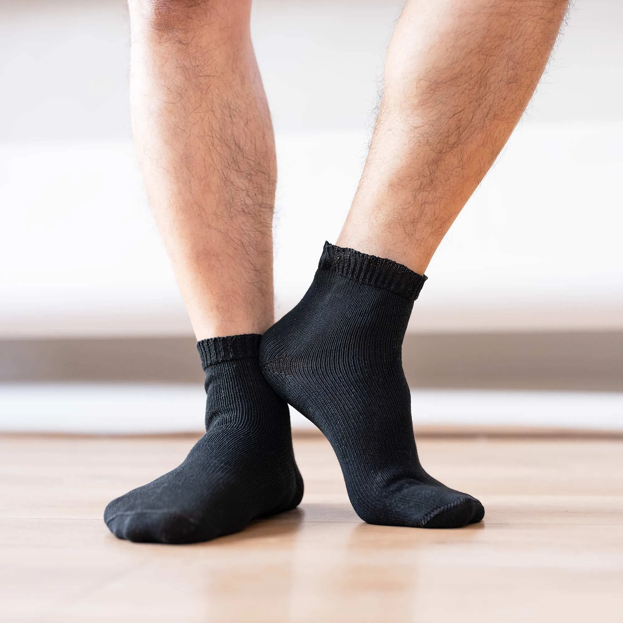 PUREMEADOW Elastic-free 100% Organic Cotton Socks (No Latex, No Polyester, No Polyamide, No nylon, No Synthetics) (100% Biodegradable)