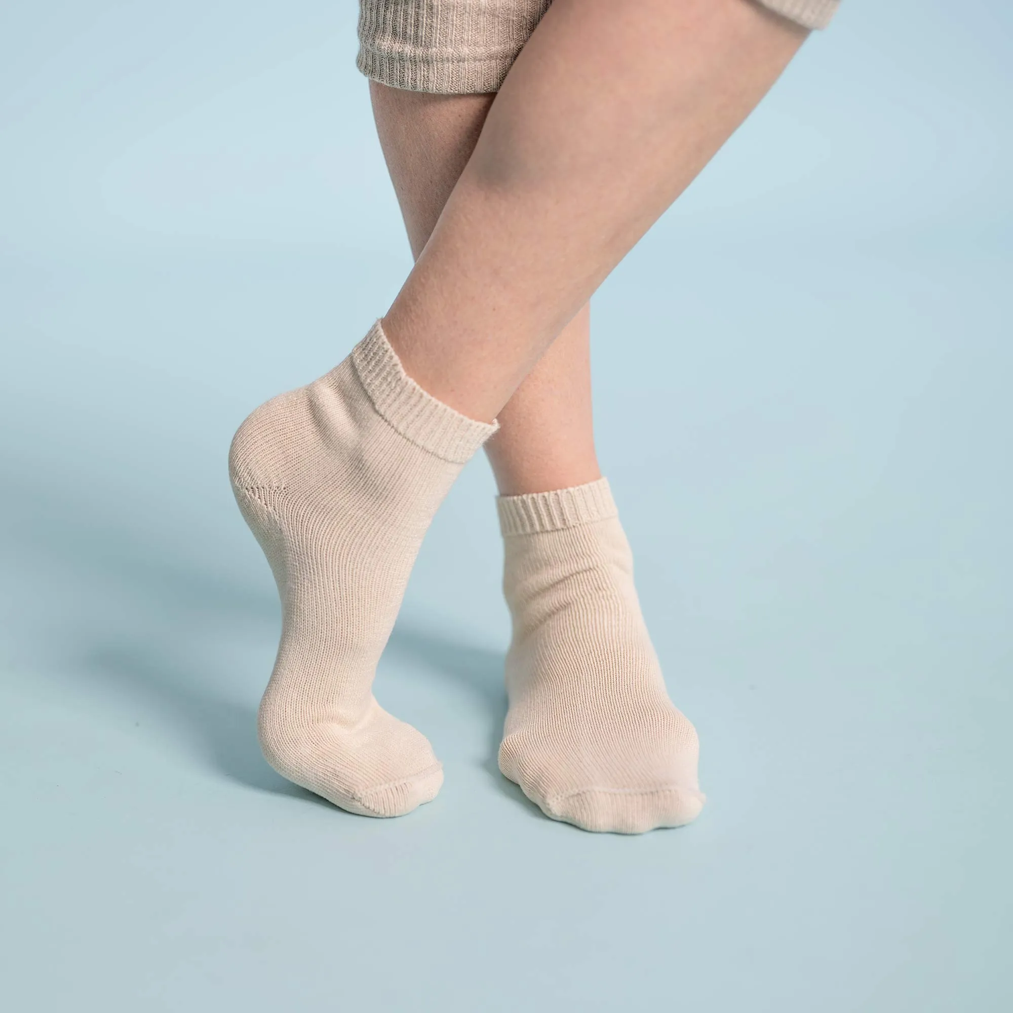 PUREMEADOW Elastic-free 100% Organic Cotton Socks (No Latex, No Polyester, No Polyamide, No nylon, No Synthetics) (100% Biodegradable)