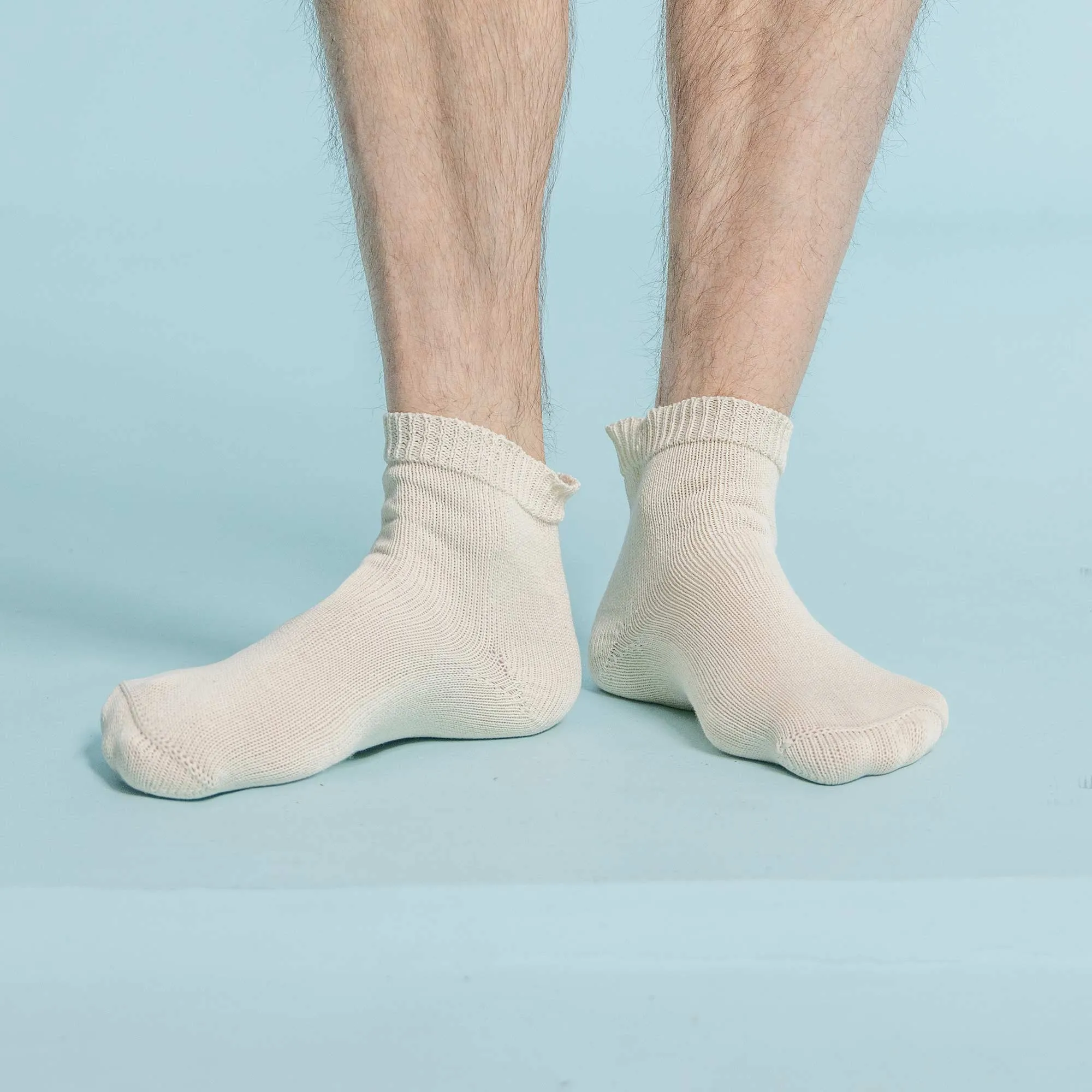 PUREMEADOW Elastic-free 100% Organic Cotton Socks (No Latex, No Polyester, No Polyamide, No nylon, No Synthetics) (100% Biodegradable)