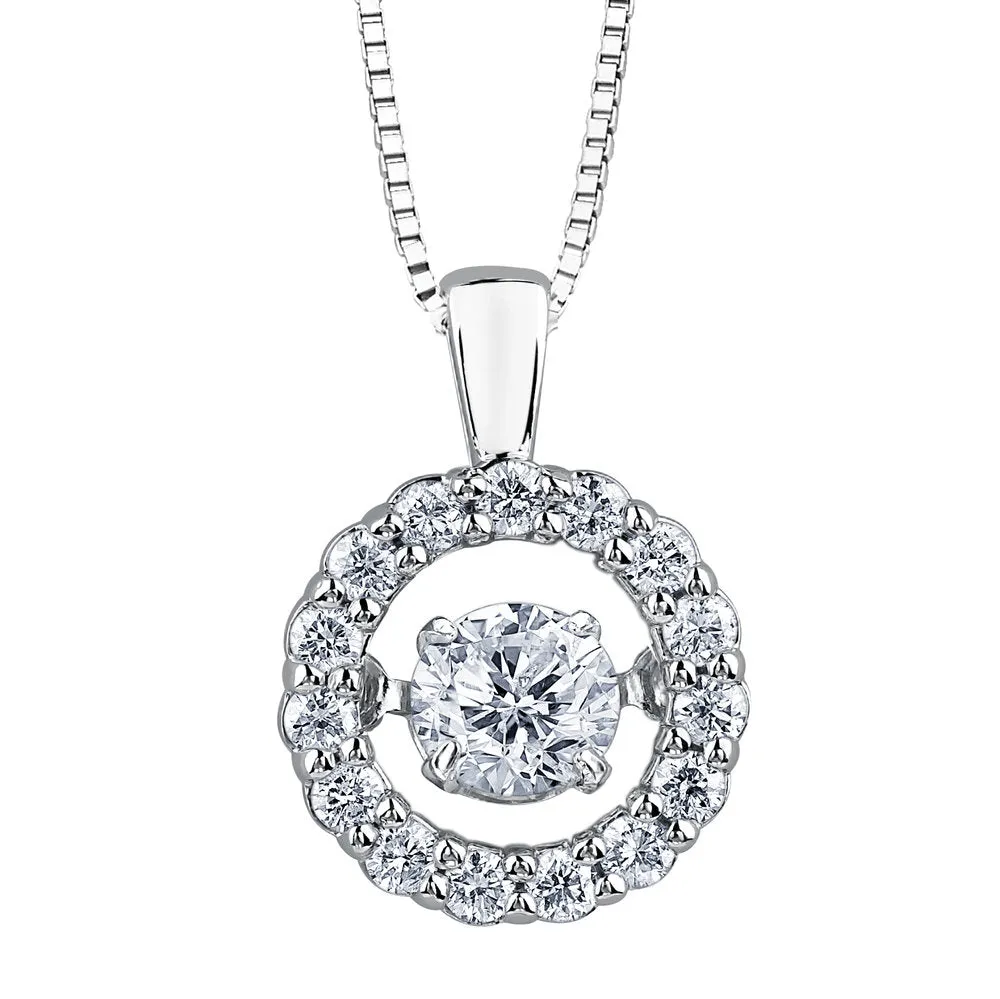 "HAILEY" PULSE™ DIAMOND HALO PENDANT