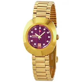 Rado The Original Automatic Diamond Red Dial Ladies Watch R12416573