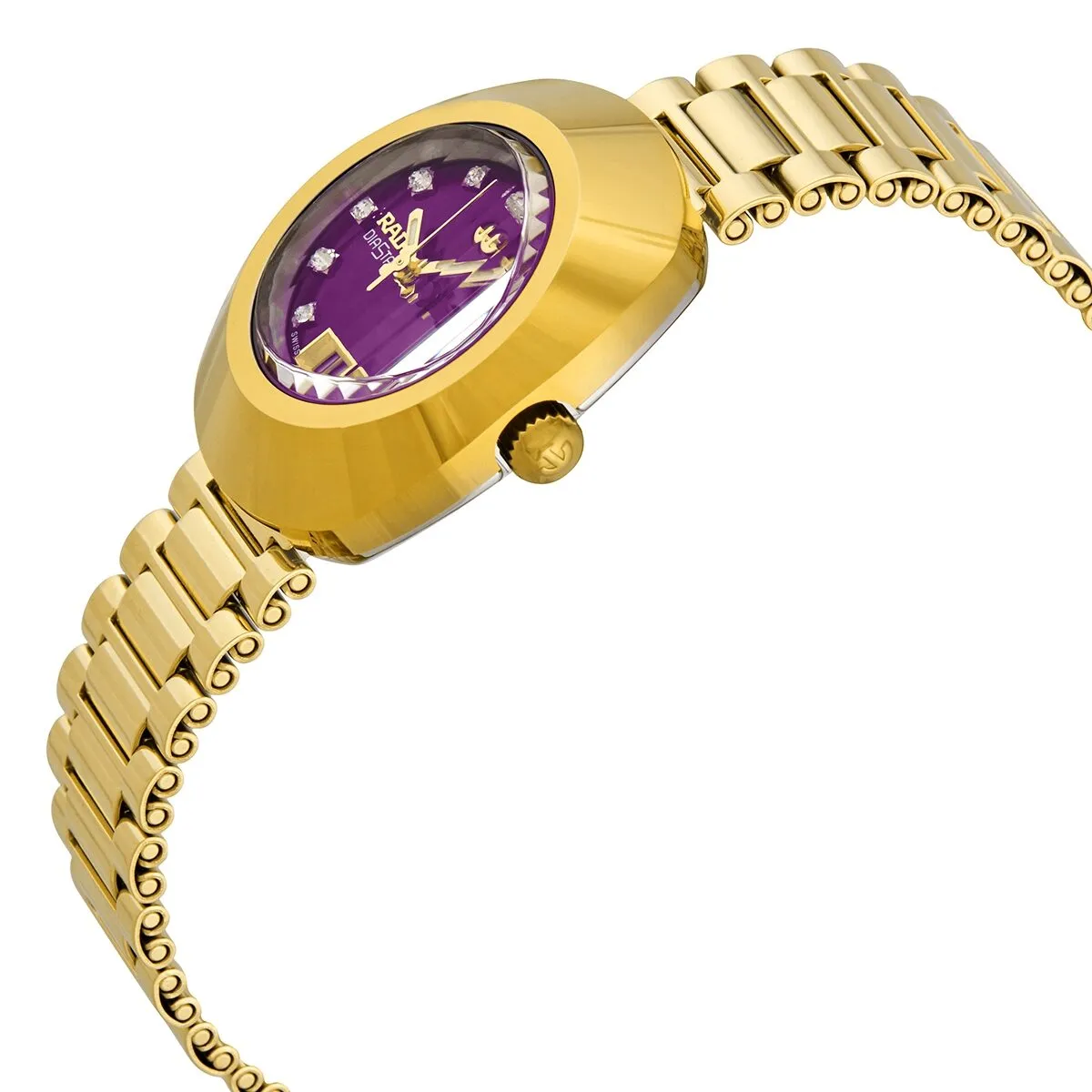 Rado The Original Automatic Diamond Red Dial Ladies Watch R12416573