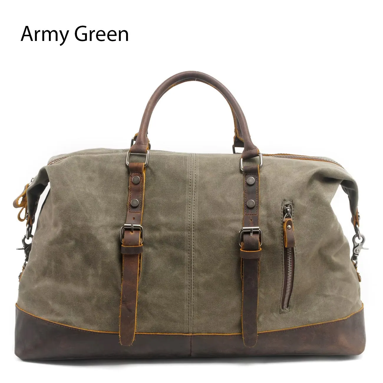 RECON GS2S Weekender waxed canvas/leather Large military style duffle bag