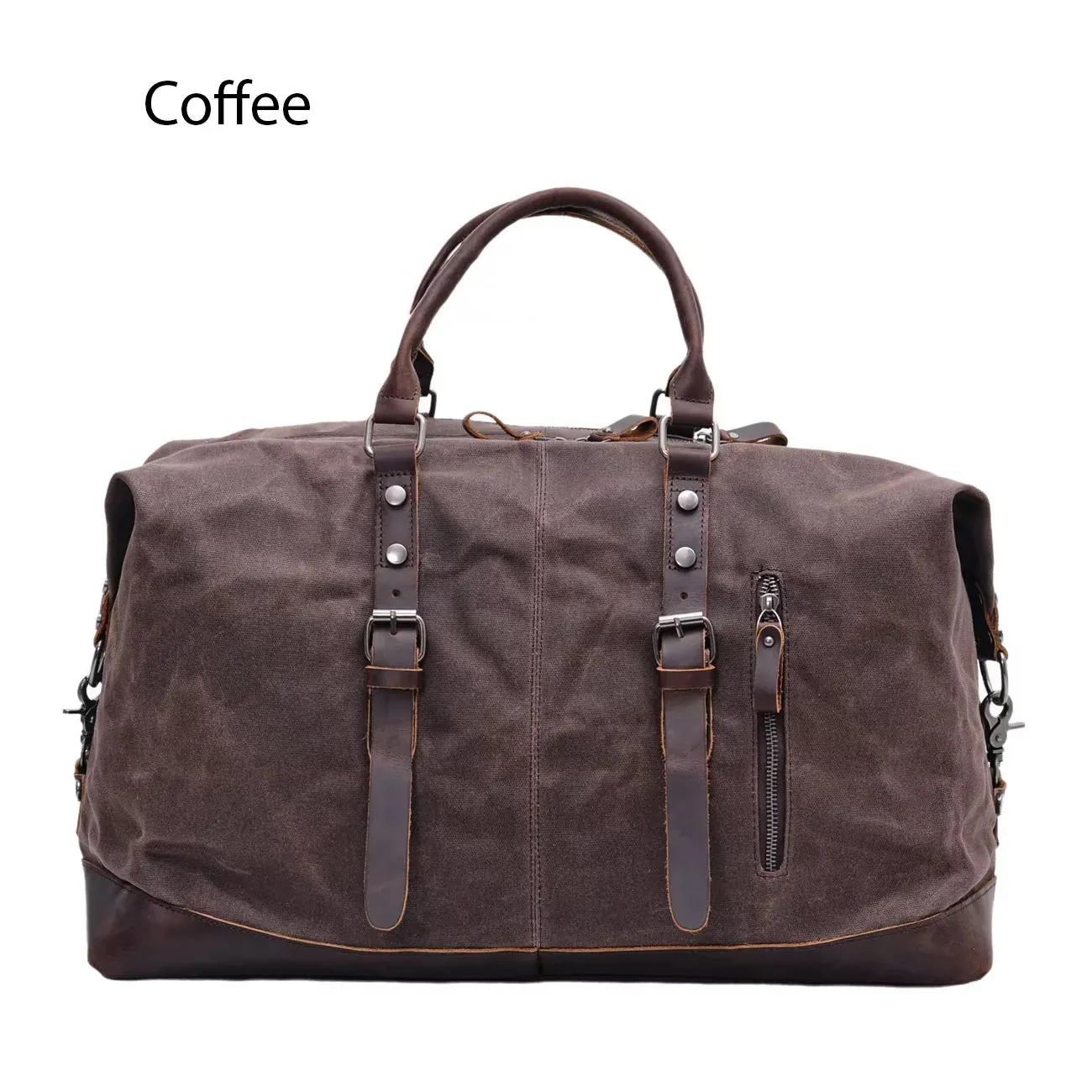 RECON GS2S Weekender waxed canvas/leather Large military style duffle bag