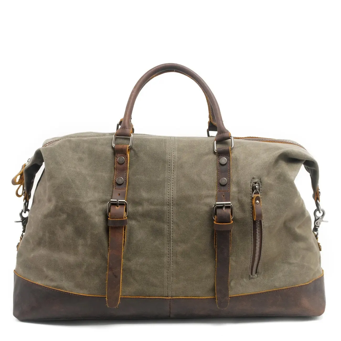 RECON GS2S Weekender waxed canvas/leather Large military style duffle bag