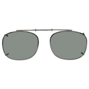 Rectangle Style, Polarized Clip-On Sunglasses