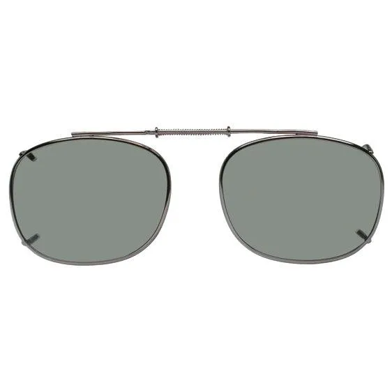 Rectangle Style, Polarized Clip-On Sunglasses