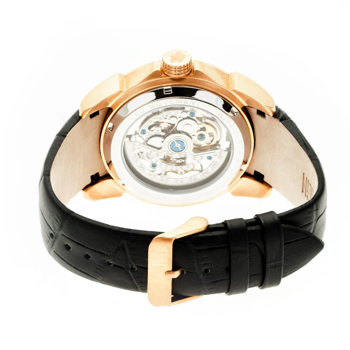 Reign Optimus Automatic Skeleton Leather-Band Watch