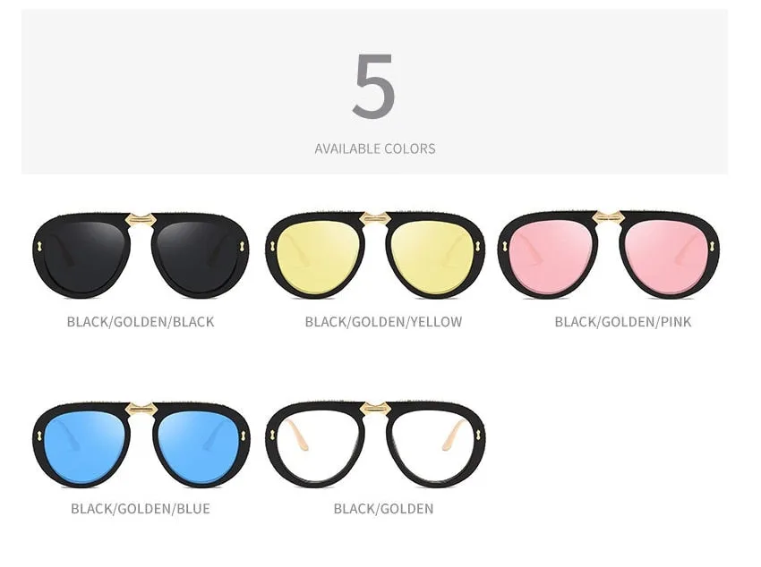 Retro Diamond Luxury Sunglasses