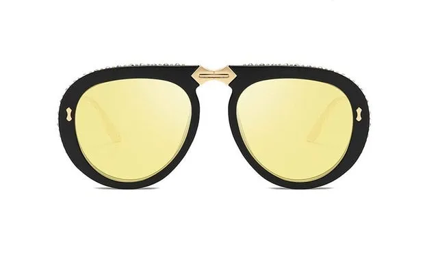 Retro Diamond Luxury Sunglasses