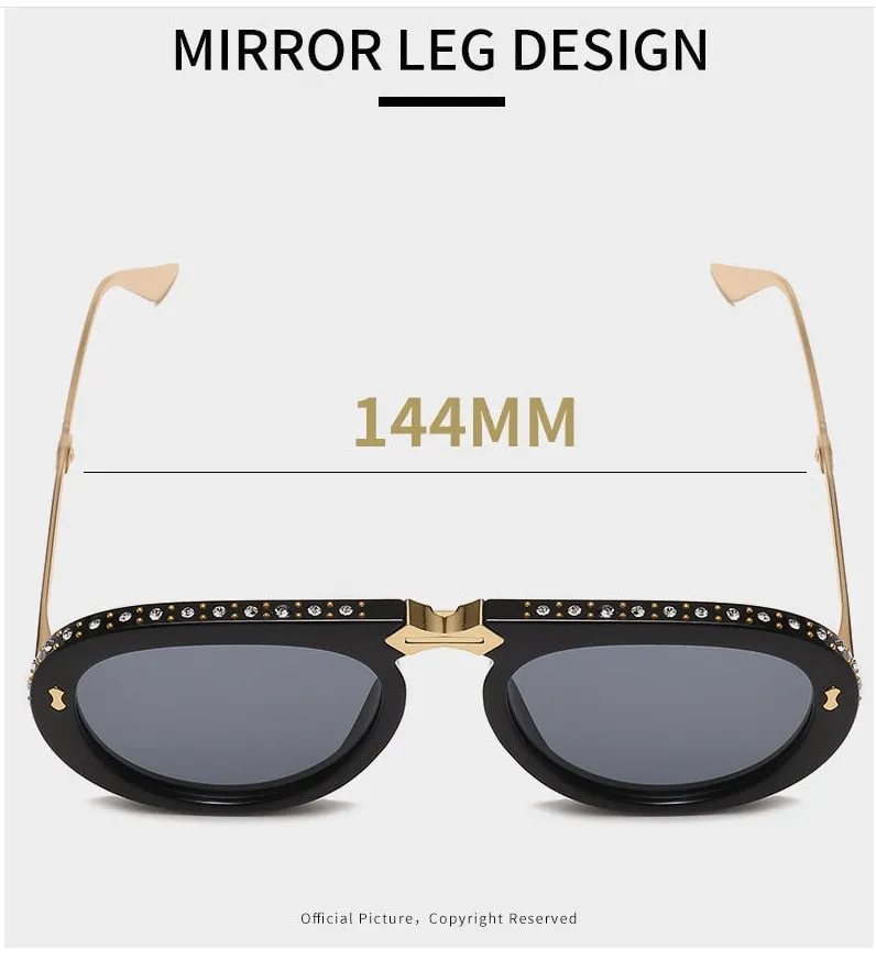 Retro Diamond Luxury Sunglasses