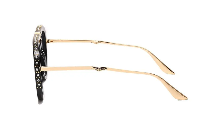 Retro Diamond Luxury Sunglasses