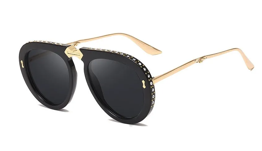 Retro Diamond Luxury Sunglasses