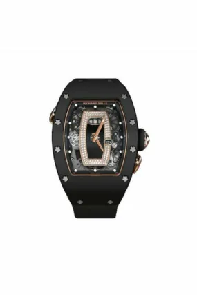 Richard Mille Red Gold Onyx & Ceramic 52mm X 34mm Ladies Watch
