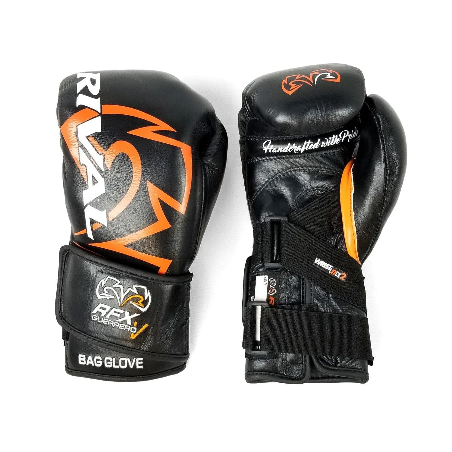 RIVAL RFX-GUERRERO-V BAG GLOVES - HDE-F BLACK/ORANGE