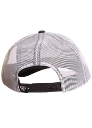 ROCK & ROLL DENIM BLACK TRUCKER HAT
