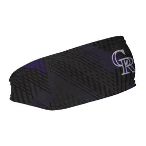 Rockies Fleece Headband: Sport Plaid