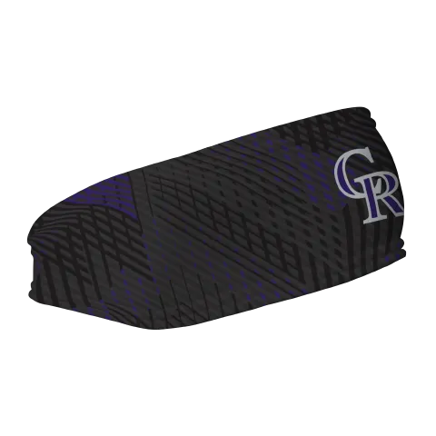 Rockies Fleece Headband: Sport Plaid