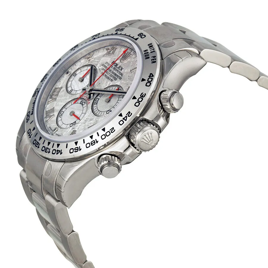 Rolex Cosmograph Daytona Meteorite Dial 18K White Gold Oyster Bracelet Automatic Men's Watch 116509MTAO