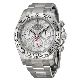 Rolex Cosmograph Daytona Meteorite Dial 18K White Gold Oyster Bracelet Automatic Men's Watch 116509MTAO