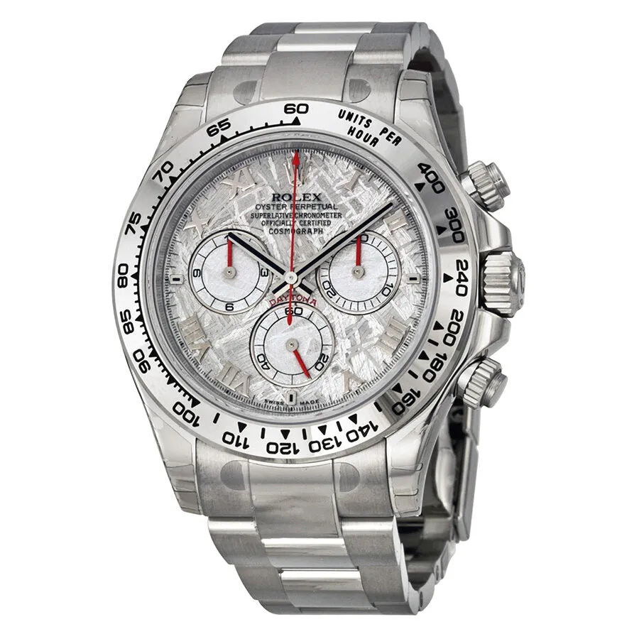 Rolex Cosmograph Daytona Meteorite Dial 18K White Gold Oyster Bracelet Automatic Men's Watch 116509MTAO