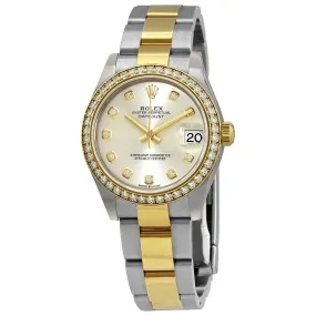 Rolex Datejust 31 Silver Dial Automatic Ladies Steel and 18kt Yellow Gold Oyster Watch 278383SDO