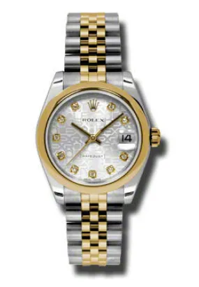 Rolex Datejust Lady 31 Silver Dial Stainless Steel and 18K Yellow Gold Jubilee Bracelet Automatic Watch 178243SJDJ