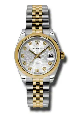 Rolex Datejust Lady 31 Silver Dial Stainless Steel and 18K Yellow Gold Jubilee Bracelet Automatic Watch 178243SJDJ