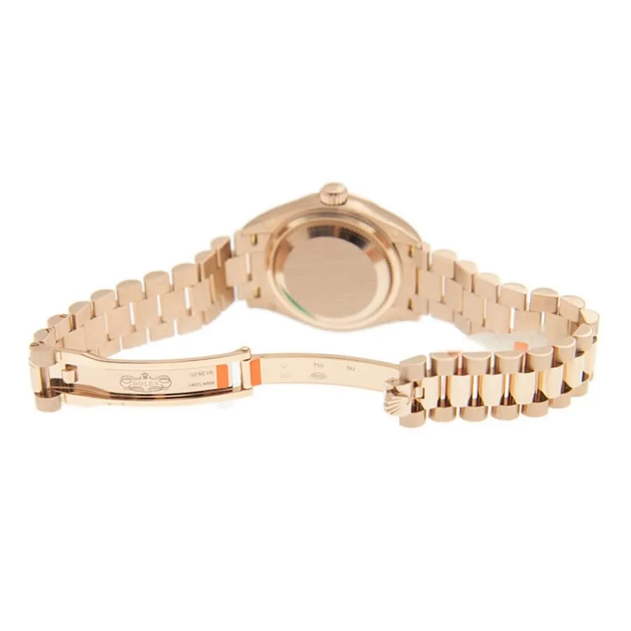 Rolex Lady Datejust Chocolate Diamond Dial Automatic 18 Carat Rose Gold President Watch 279175CHDP