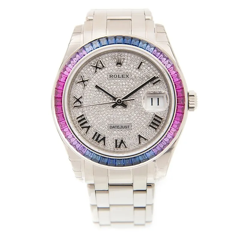 Rolex Pearlmaster 39 Automatic Chronometer Diamond Unisex Watch 86349 SAFUBL