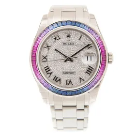 Rolex Pearlmaster 39 Automatic Chronometer Diamond Unisex Watch 86349 SAFUBL