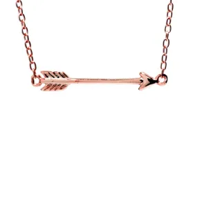 Rosy Mini Arrow Pendant Necklace