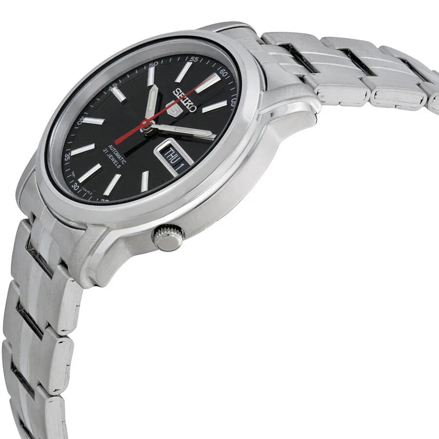 Seiko Series 5 Automatic Black Dial Stainless Steel Watch SNKL83