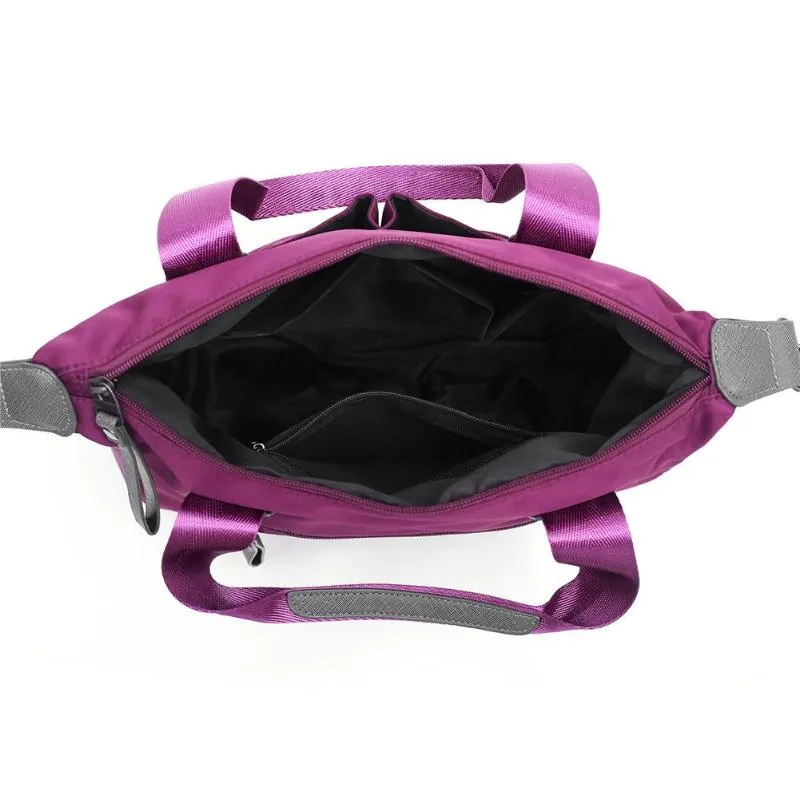 Sidiou Group Fashion Women Shoulder Bag Waterproof Solid Nylon  Sling Messenger Bag Tote Handbag
