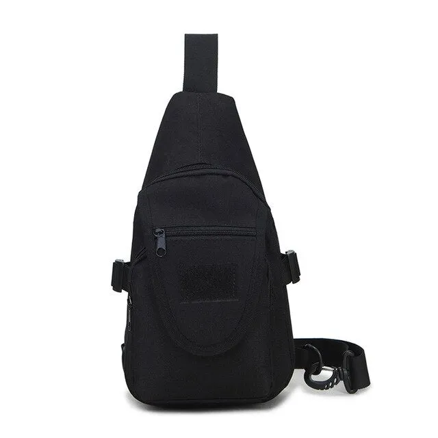 Sidiou Group Men  Nylon Military Travel Riding Shoulder Messenger Pack Sling Chest Waterproof Bag