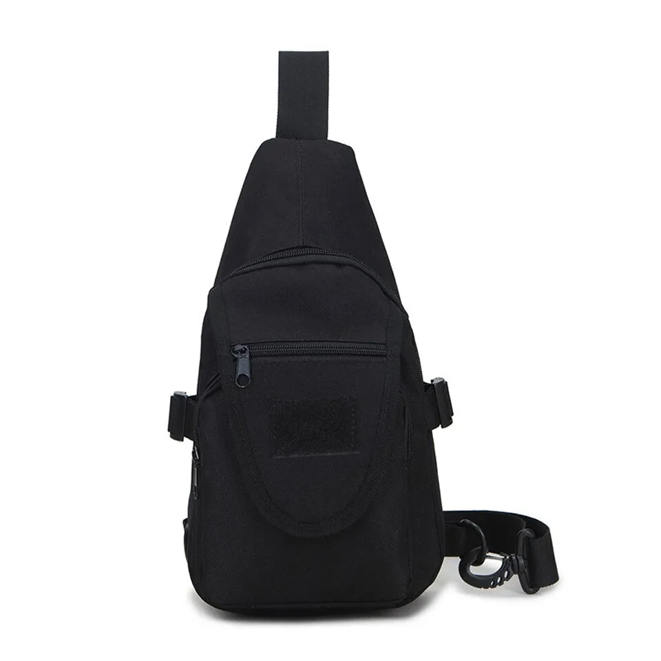 Sidiou Group Men  Nylon Military Travel Riding Shoulder Messenger Pack Sling Chest Waterproof Bag