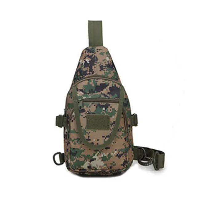 Sidiou Group Men  Nylon Military Travel Riding Shoulder Messenger Pack Sling Chest Waterproof Bag