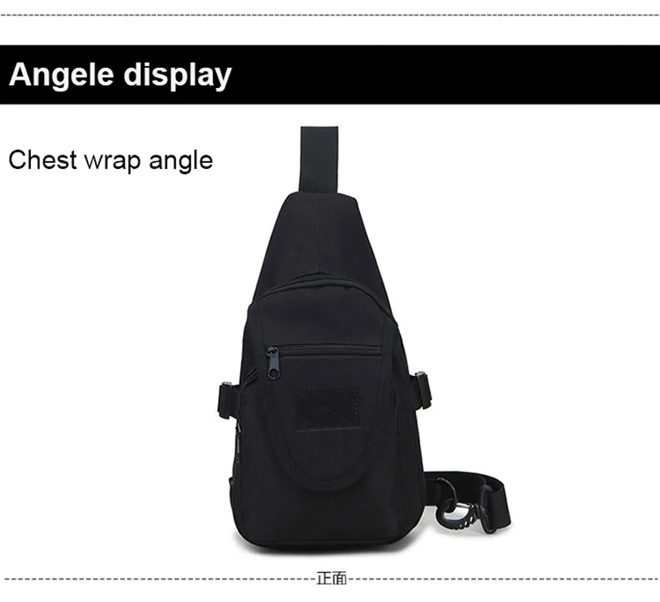 Sidiou Group Men  Nylon Military Travel Riding Shoulder Messenger Pack Sling Chest Waterproof Bag