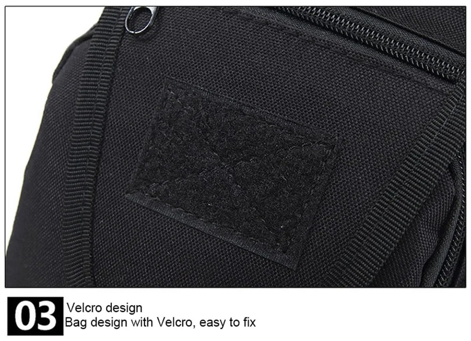 Sidiou Group Men  Nylon Military Travel Riding Shoulder Messenger Pack Sling Chest Waterproof Bag