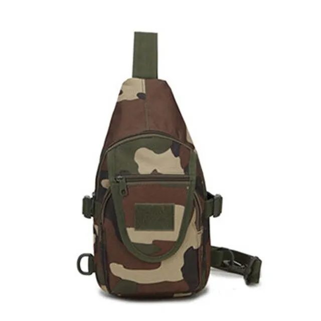 Sidiou Group Men  Nylon Military Travel Riding Shoulder Messenger Pack Sling Chest Waterproof Bag