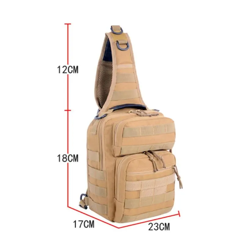 Sidiou Group Sling Backpack Army Waterproof EDC Rucksack Bag for Outdoor Hiking Camping Hunting Pack